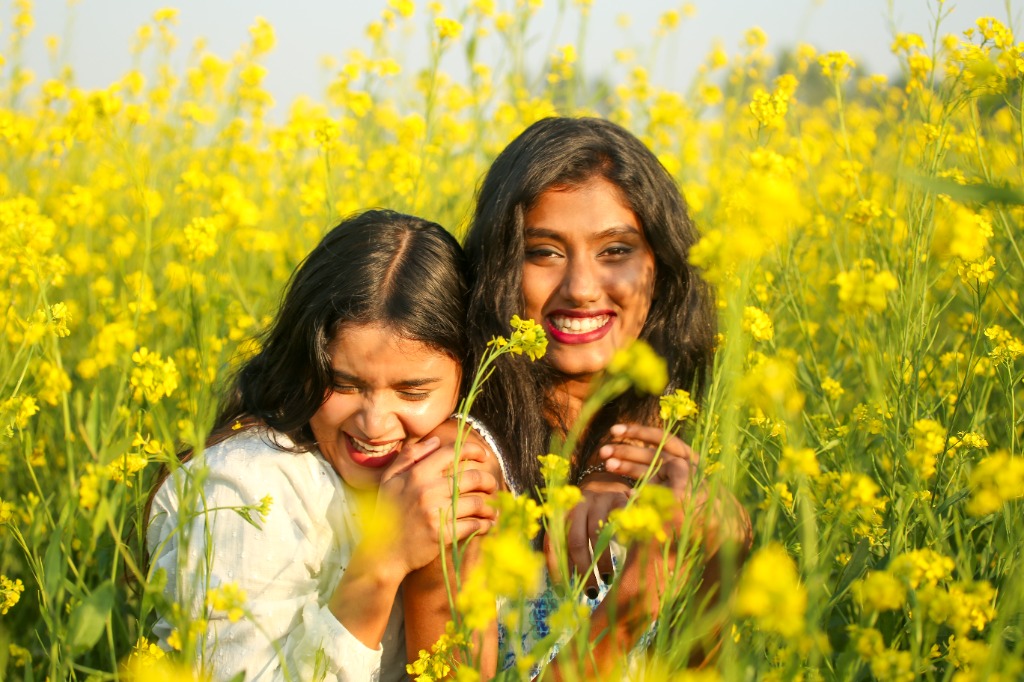 Friends in Yellow Fields