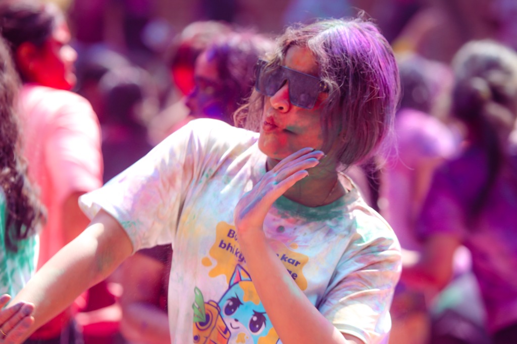 Holi Celebration Portrait